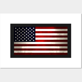 Star and Stripes - USA Flag - Dark Posters and Art